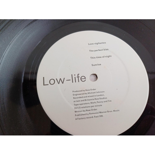 741 - A 1985 New Order 'Low-Life' LP vinyl record (Fact-100 - Lyntone pressing with onion skin paper wrap)