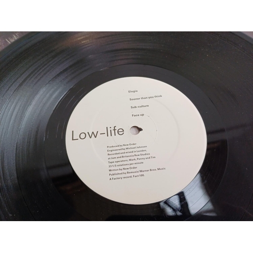 741 - A 1985 New Order 'Low-Life' LP vinyl record (Fact-100 - Lyntone pressing with onion skin paper wrap)