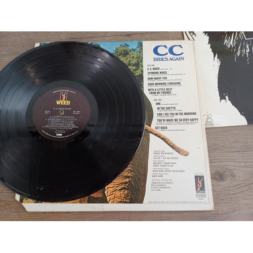 742 - Four vinyl records, CC 'CC Rides Again' LP (1969 - Weed - WS-801 - corner cut), Teenage Jesus And Th... 