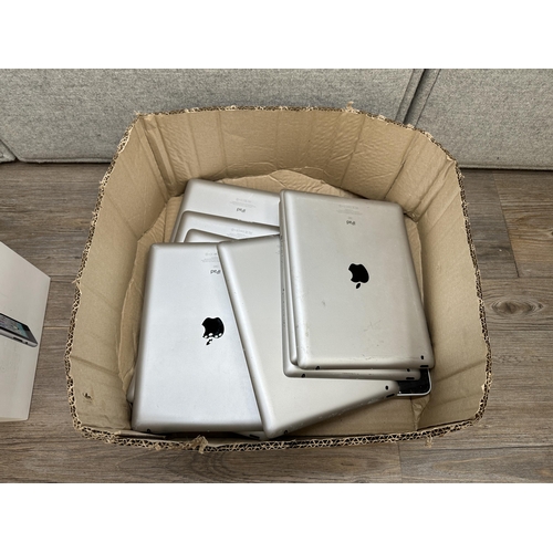 683 - Eleven Apple iPads to include one boxed A1395, A1458, A1416 etc.