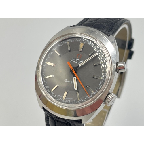 2236 - A boxed 1969 Omega Chronostop cal. 865 manual wind men's wristwatch with original Omega crystal - re... 