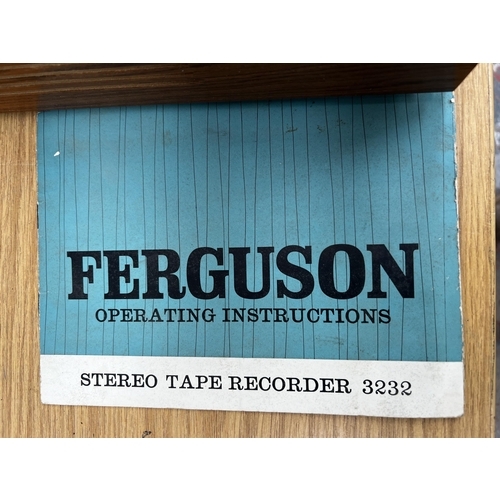 795 - A Ferguson 3232 solid-state reel-to-reel tape recorder with instruction manual