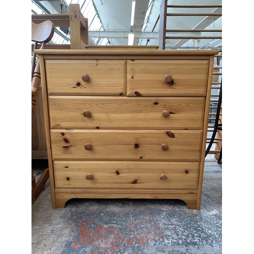 194 - An IKEA pine chest of drawers - approx. 80cm high x 50cm wide x 40cm deep