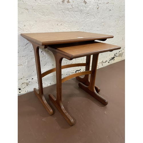 22 - A mid 20th century G Plan Fresco teak nest of two tables - largest approx. 52cm high x 56cm wide x 4... 