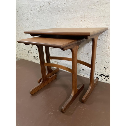 22 - A mid 20th century G Plan Fresco teak nest of two tables - largest approx. 52cm high x 56cm wide x 4... 