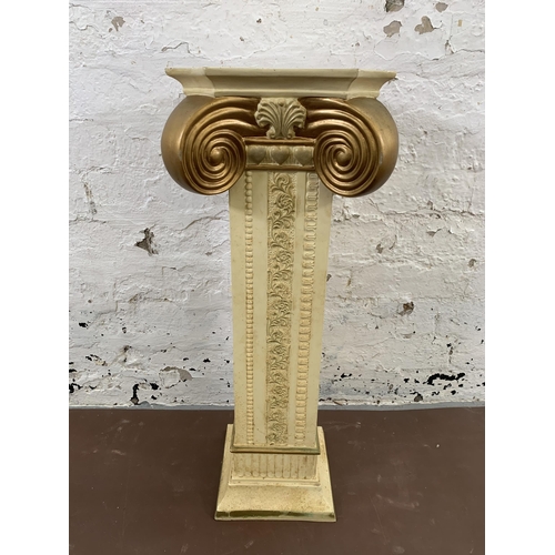 233 - An Italian style gold and white painted jardiniere stand - approx. 69cm high