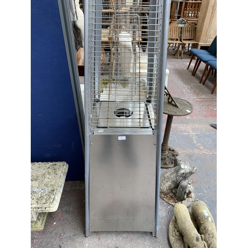 249 - A Lifestyle aluminium gas powered garden heater - approx. 220cm high