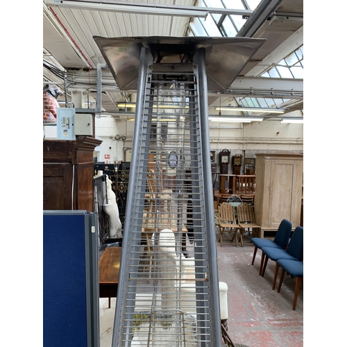 249 - A Lifestyle aluminium gas powered garden heater - approx. 220cm high