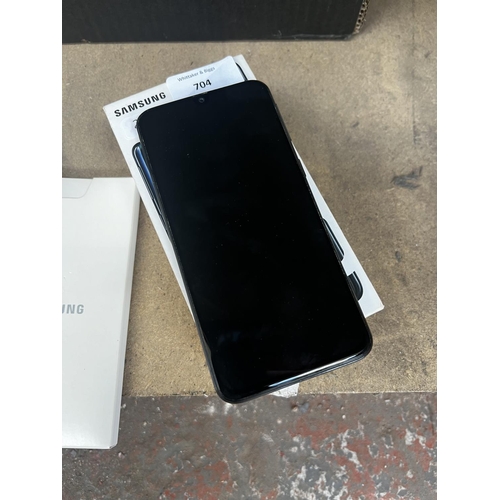 704 - A boxed Samsung Galaxy A40  SM-A405FN/DS phone