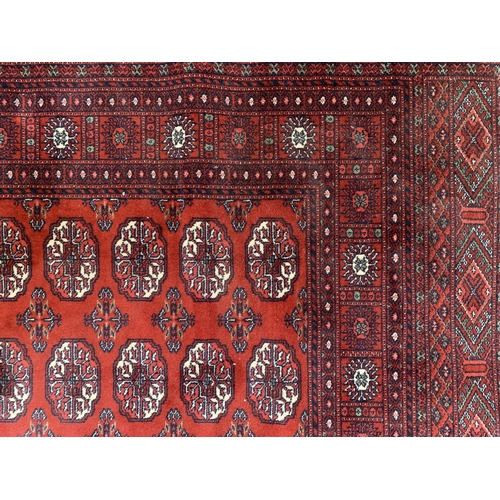 259 - A vintage Super Keshan 100% wool machine woven rug - approx. 208cm long x 141cm wide