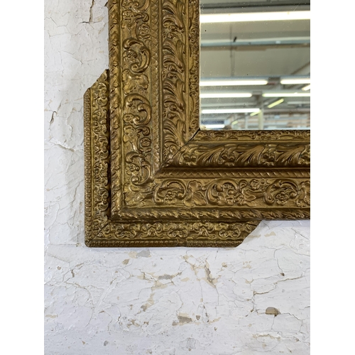 266 - A 19th century French gilt framed wall mirror - approx. 88cm high x 61cm wide