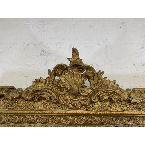 266 - A 19th century French gilt framed wall mirror - approx. 88cm high x 61cm wide