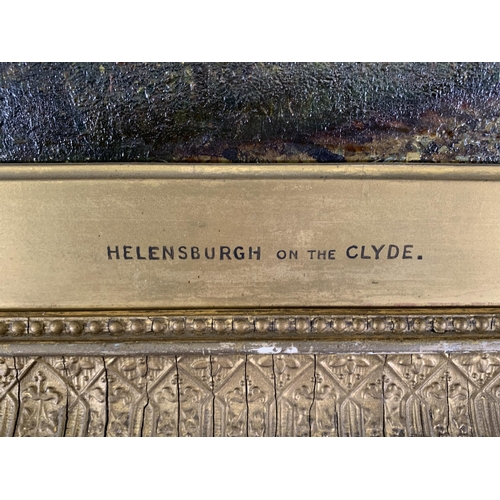 296 - A 19th century gilt framed J. Lawton-Wingate RSA (1846-1924) 'Helensburg on the Clyde' oil on canvas... 