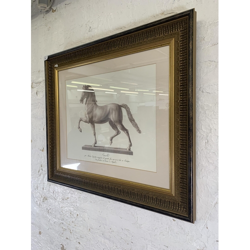 309 - A gilt framed Laura Ashley Cavello print - approx. 65cm high x 75cm wide