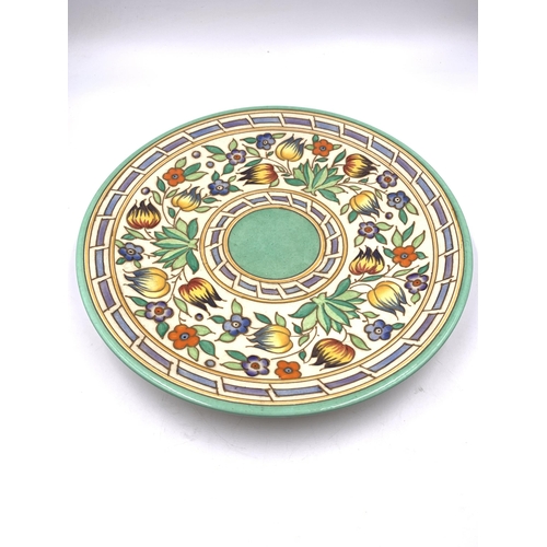 326 - A Charlotte Rhead Bursley Ware TL14 wall charger - approx. 30cm diameter