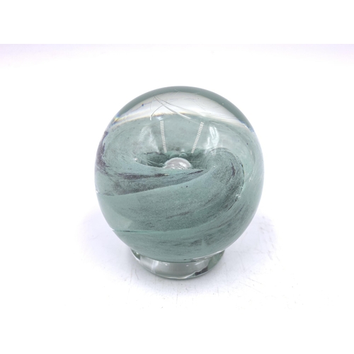 348 - Two art glass paperweights