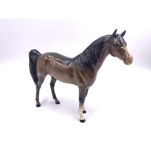 356 - A Beswick Xayal Arab brown gloss horse figurine, model no. 1265 - approx. 16cm high