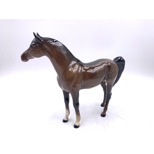 356 - A Beswick Xayal Arab brown gloss horse figurine, model no. 1265 - approx. 16cm high