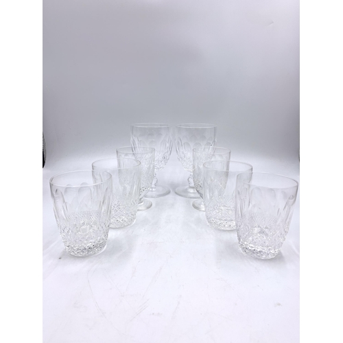 365 - Eight Waterford Crystal Colleen drinking glasses - largest approx. 14cm high