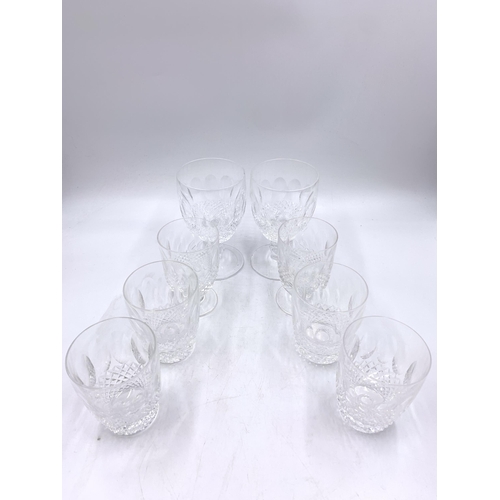 365 - Eight Waterford Crystal Colleen drinking glasses - largest approx. 14cm high