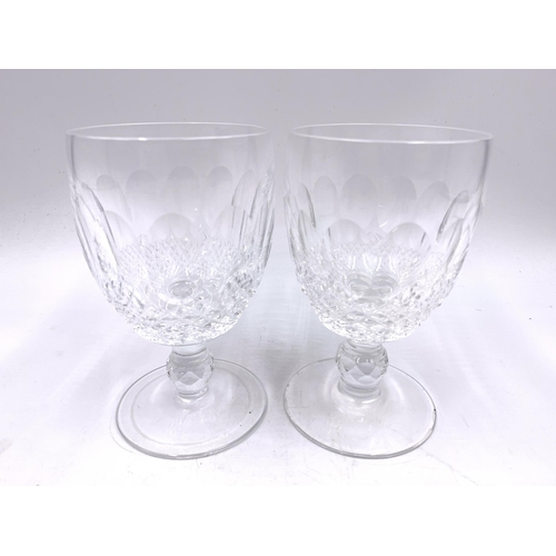 365 - Eight Waterford Crystal Colleen drinking glasses - largest approx. 14cm high