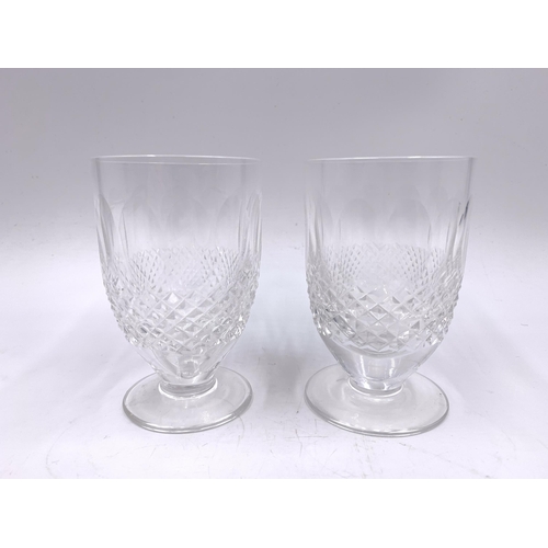 365 - Eight Waterford Crystal Colleen drinking glasses - largest approx. 14cm high