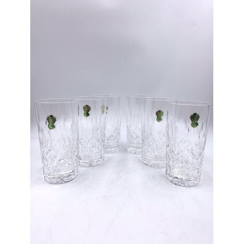 366 - Six Waterford Crystal Lismore highball glasses - approx. 14.5cm high