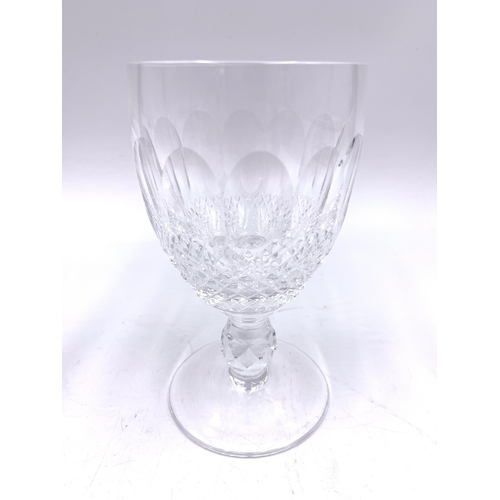 368 - Six Waterford Crystal Colleen short-stem claret glasses - approx. 12cm high