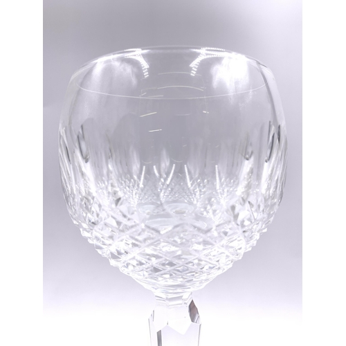 369 - Five Waterford Crystal Colleen long-stem wine glasses - approx. 19cm high