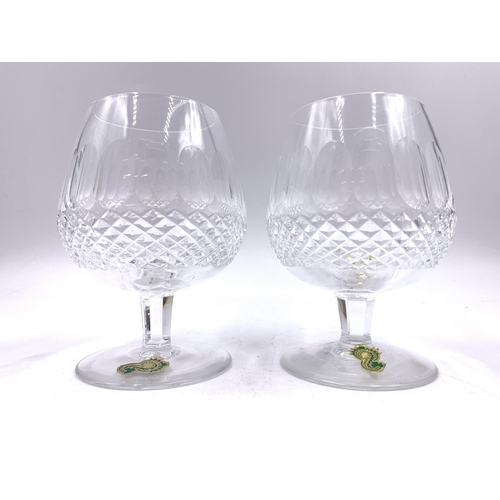 370 - A pair of Waterford Crystal Colleen brandy snifters - approx. 13cm high