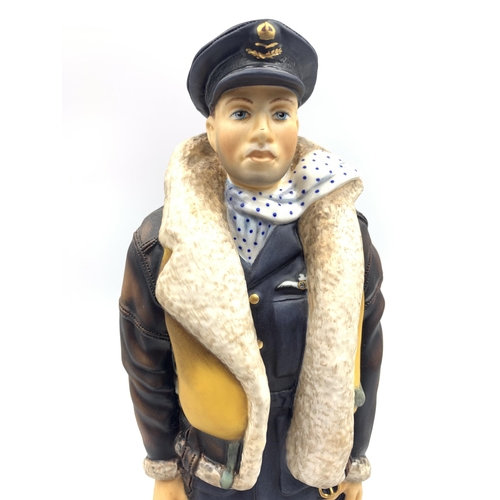 385 - An Ashmor Royal Airforce Fighter Pilot limited edition no. 232/250 fine bone china figurine - approx... 