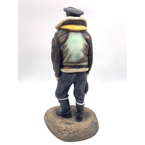 385 - An Ashmor Royal Airforce Fighter Pilot limited edition no. 232/250 fine bone china figurine - approx... 