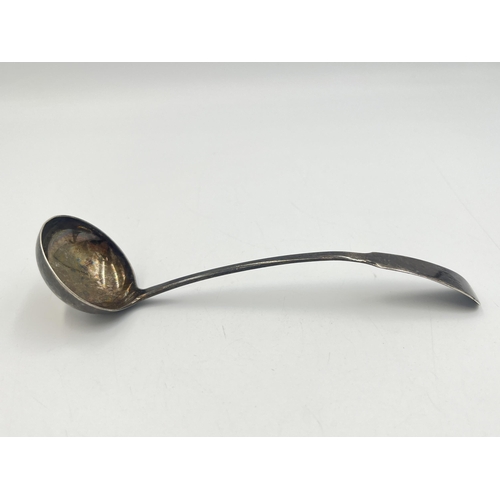 2214 - A George III hallmarked Edinburgh silver sauce ladle, dated 1810 - approx. gross weight 24g