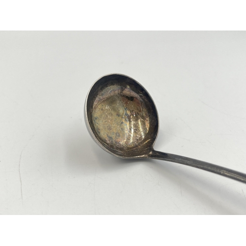 2214 - A George III hallmarked Edinburgh silver sauce ladle, dated 1810 - approx. gross weight 24g