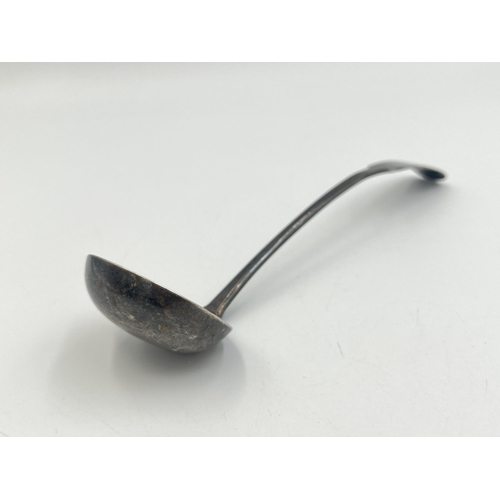 2214 - A George III hallmarked Edinburgh silver sauce ladle, dated 1810 - approx. gross weight 24g