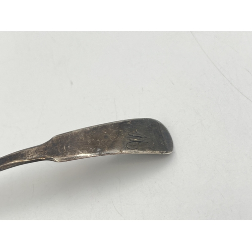 2214 - A George III hallmarked Edinburgh silver sauce ladle, dated 1810 - approx. gross weight 24g