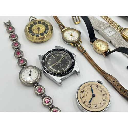 2226 - A collection of lady's and men's wristwatches to include gillex, Basis, Ardem 17 jewels, Pulsar etc.