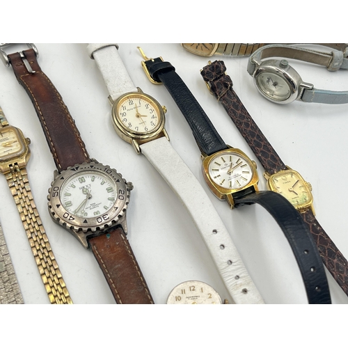 2226 - A collection of lady's and men's wristwatches to include gillex, Basis, Ardem 17 jewels, Pulsar etc.