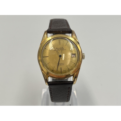 2228 - A vintage Guda Superautomatic 41 Jewels Incabloc  wristwatch