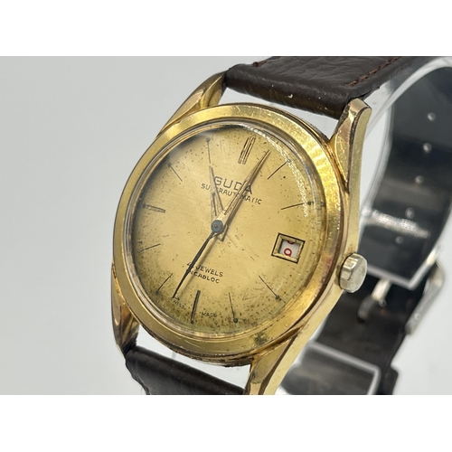 2228 - A vintage Guda Superautomatic 41 Jewels Incabloc  wristwatch