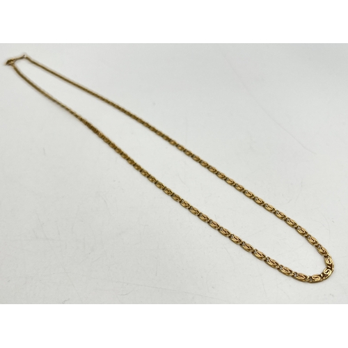 2265 - A hallmarked London import 9ct gold chain necklace, dated 1979 - approx. gross weight 6.9g and 47cm ... 