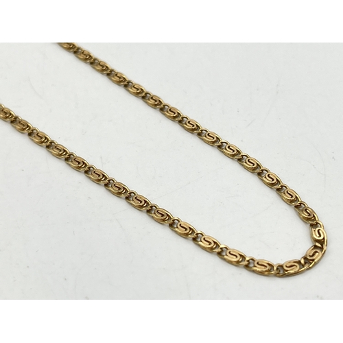 2265 - A hallmarked London import 9ct gold chain necklace, dated 1979 - approx. gross weight 6.9g and 47cm ... 