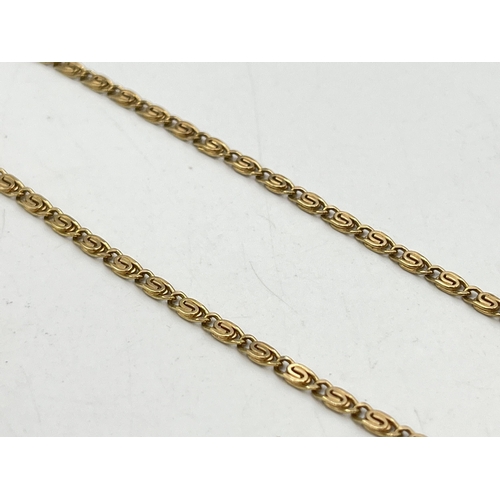 2265 - A hallmarked London import 9ct gold chain necklace, dated 1979 - approx. gross weight 6.9g and 47cm ... 