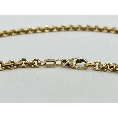 2266 - A hallmarked Sheffield 9ct gold chain necklace, dated 1990 - approx. gross weight 17.7g and 45cm lon... 