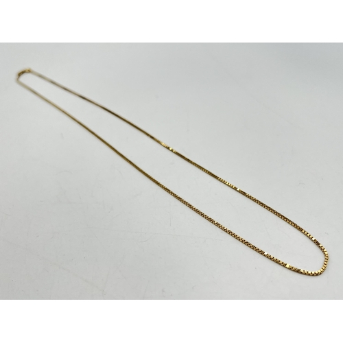 2267 - A Balestra 18ct gold chain necklace stamped '750' and '13 VI' to clasp - approx. gross weight 4.76g ... 