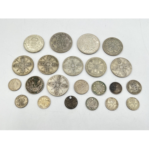 2322 - A collection of 50% silver British coins - approx. gross weight 141g