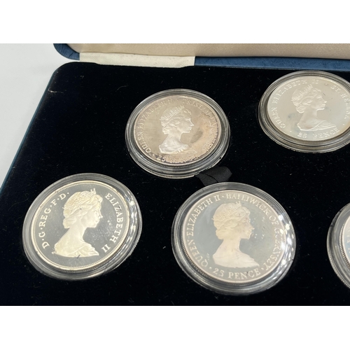 2339 - A cased 1980 Royal Mint Her Majesty Queen Elizabeth the Queen Mother 92.5% silver proof seven coin s... 