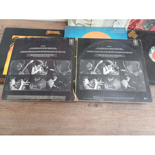 747 - Eleven Santana and related LP vinyl records to include two 'Sanatna' (63815 and 32003), two 'Abraxas... 