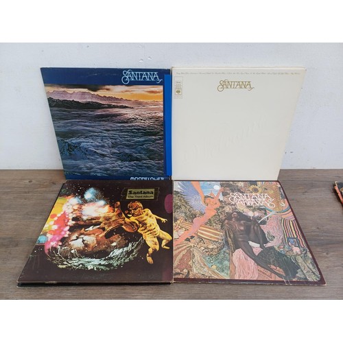 747 - Eleven Santana and related LP vinyl records to include two 'Sanatna' (63815 and 32003), two 'Abraxas... 