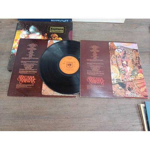 747 - Eleven Santana and related LP vinyl records to include two 'Sanatna' (63815 and 32003), two 'Abraxas... 